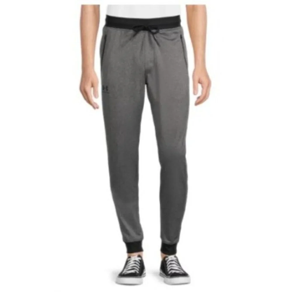 NEW Under Armour Men's S Sportstyle Tricot Jogger Pants Loose Fit Gray G1613